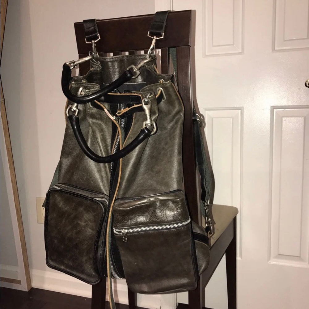 Composition Leather Backpack - image 4
